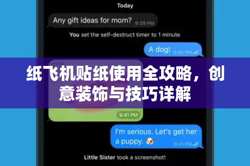 纸飞机贴纸使用全攻略，创意装饰与技巧详解