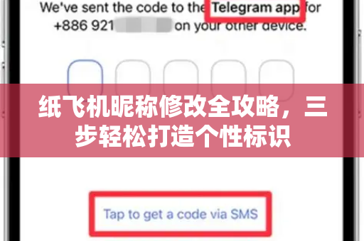 纸飞机昵称修改全攻略，三步轻松打造个性标识
