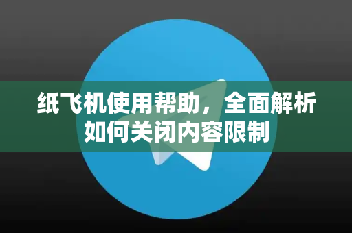 纸飞机使用帮助，全面解析如何关闭内容限制