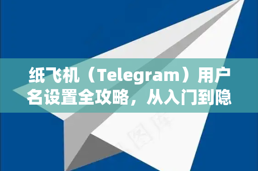 纸飞机（Telegram）用户名设置全攻略，从入门到隐私保护