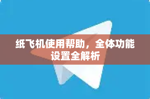 纸飞机使用帮助，全体功能设置全解析