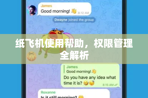 纸飞机使用帮助，权限管理全解析