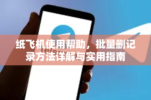 纸飞机使用帮助，批量删记录方法详解与实用指南